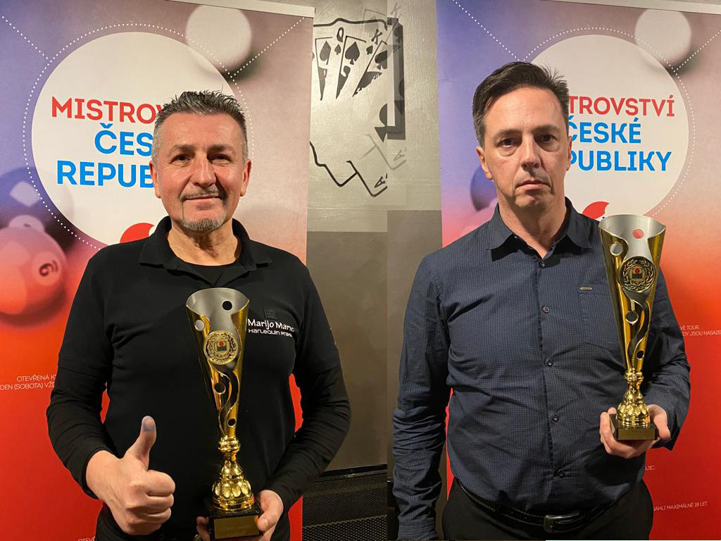 Seniorské MR: mistrem 14.1 S. Dorobant, mistrem devítky Marič