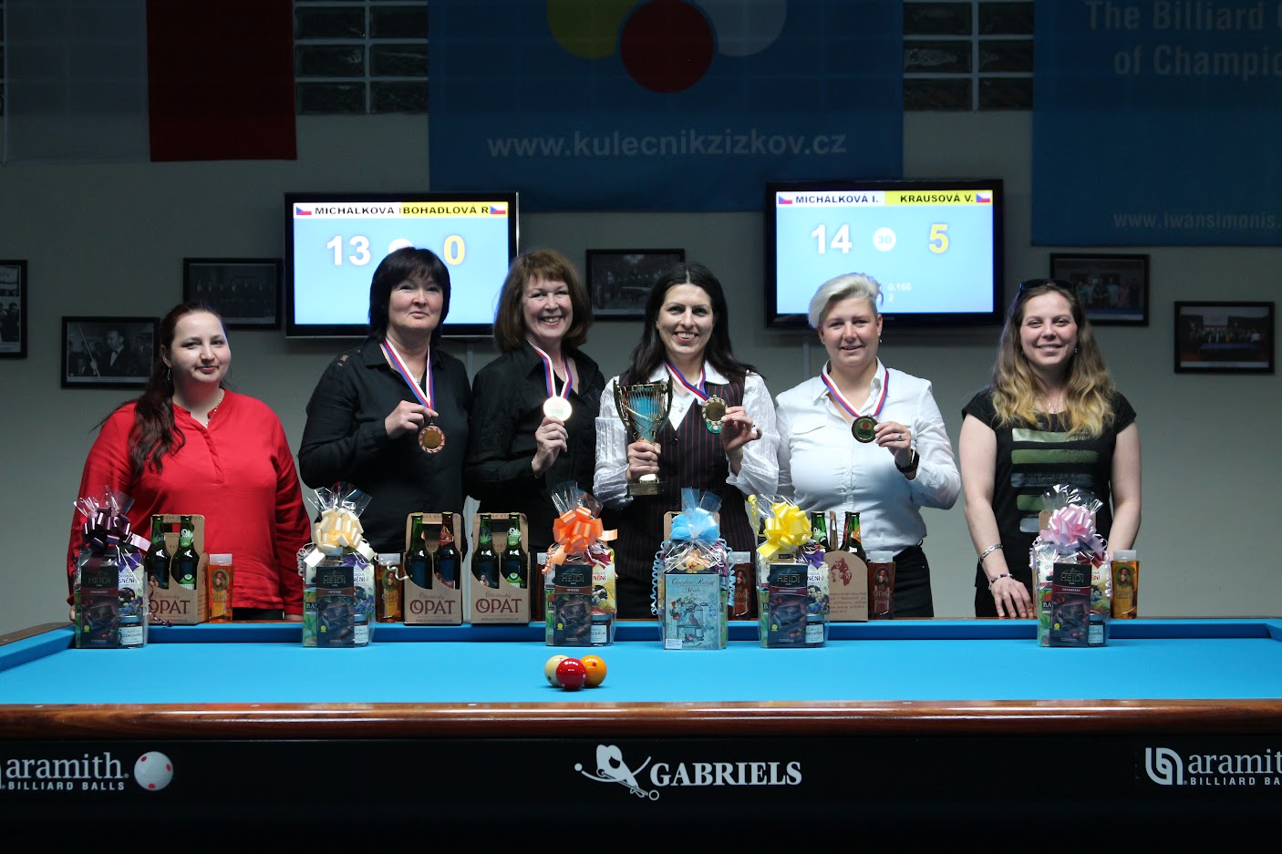 Irena Michálková potřetí mistryní republiky v trojbandu žen