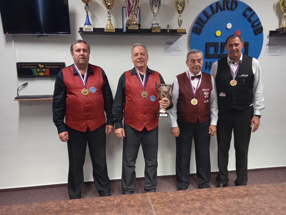 Ivo Gazdoš popáté mistrem ČR v jednobandu na malém stole