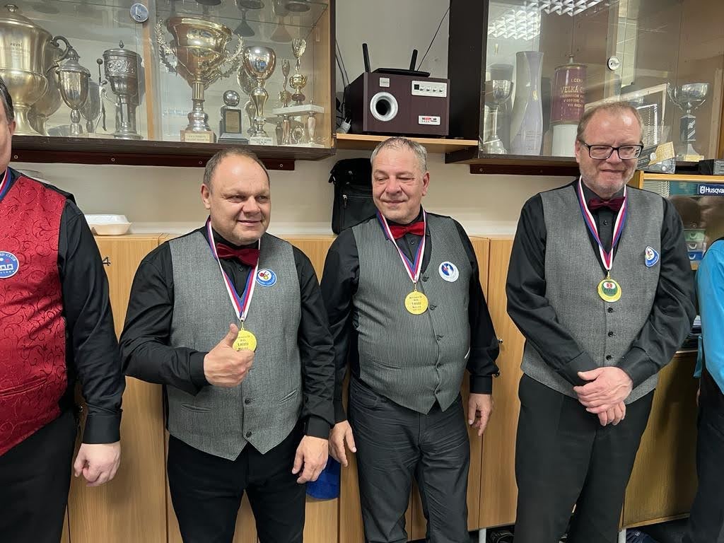 BC Ostrava obhájila titul v trojbandu družstev na malém stole