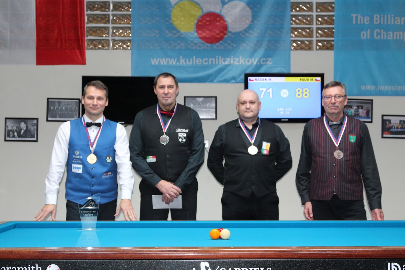 Marek Faus získává 60. titul na velkém stole