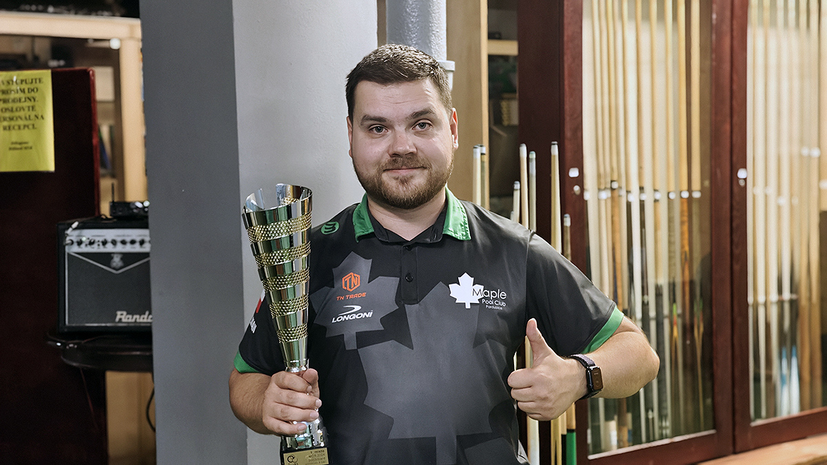 Na MR 9 ball vítězí David Žalman