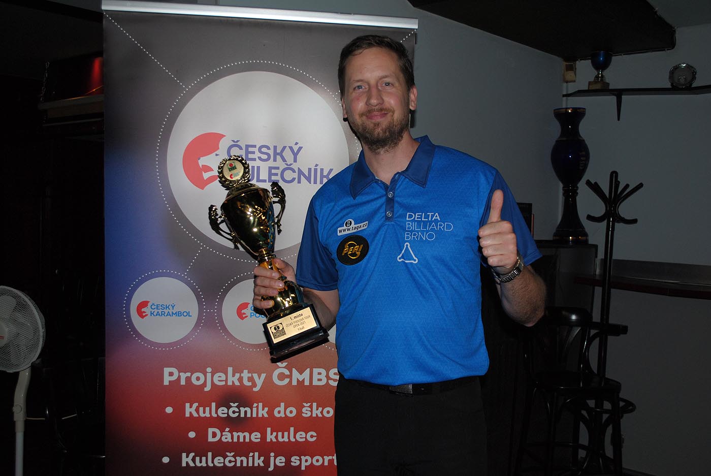 Michal Gavenčiak vítězí v ČPTour 9 ball