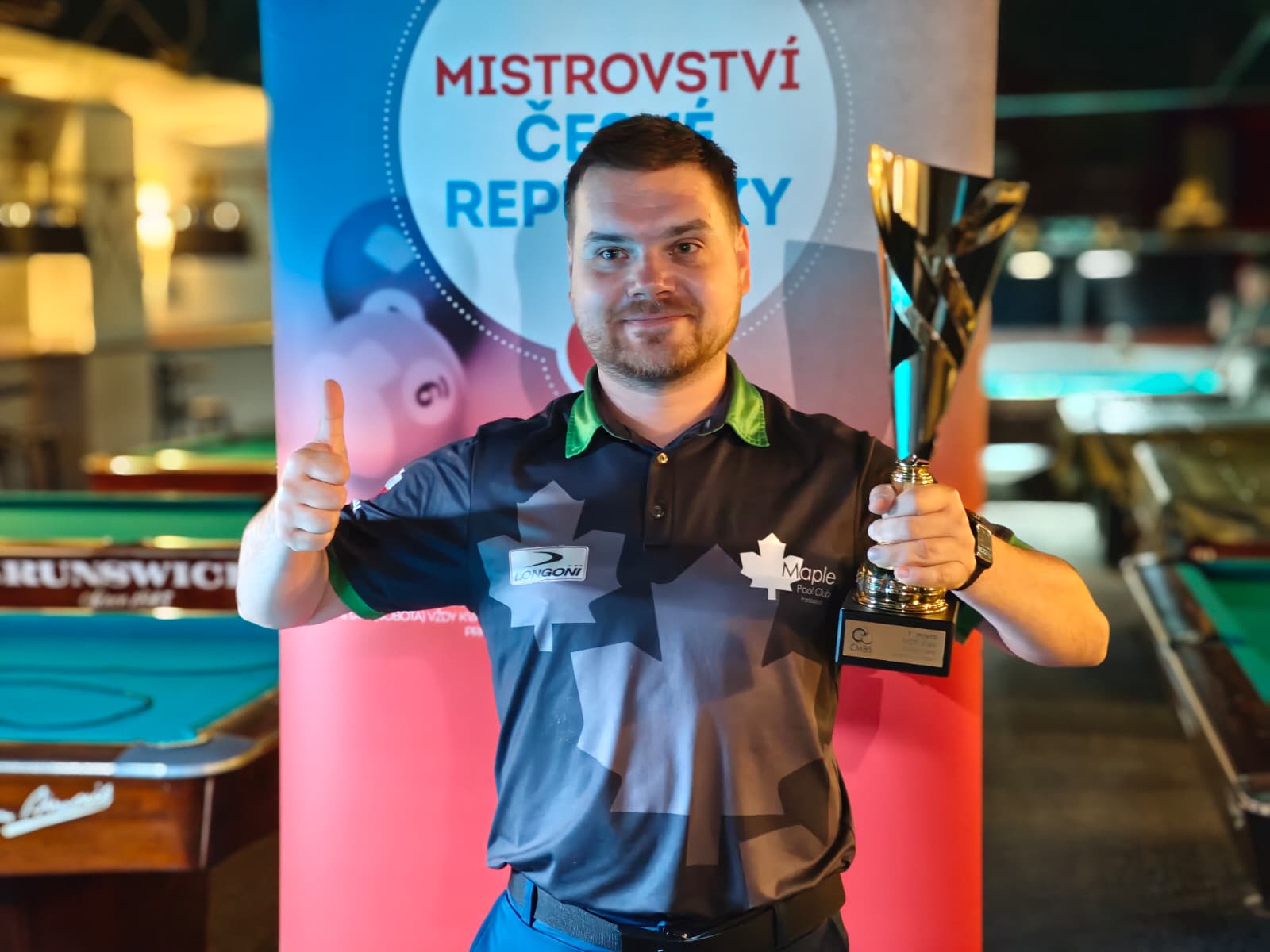 David Žalman mistrem České republiky v 8-ball. Ve finále porazil Martina Formana